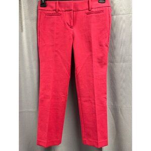 Loft Marisa Women's Pink Cropped/Ankle Pants Size 0P SKU 4813